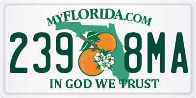 FL license plate 2398MA