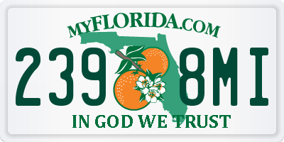 FL license plate 2398MI