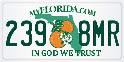 FL license plate 2398MR