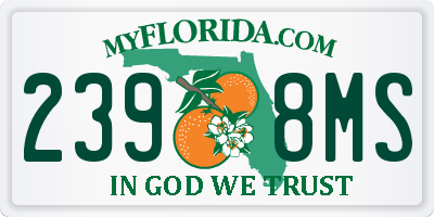 FL license plate 2398MS