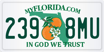 FL license plate 2398MU