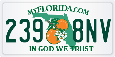 FL license plate 2398NV