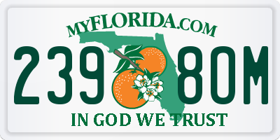 FL license plate 2398OM
