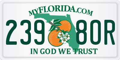 FL license plate 2398OR