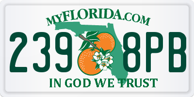 FL license plate 2398PB