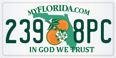 FL license plate 2398PC