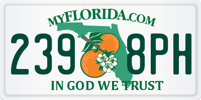 FL license plate 2398PH