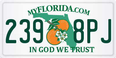 FL license plate 2398PJ