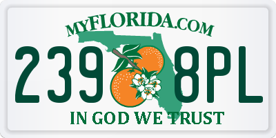 FL license plate 2398PL