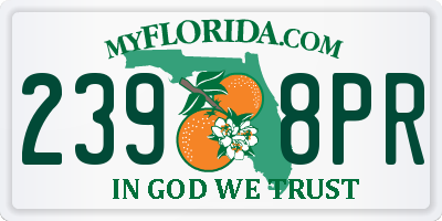 FL license plate 2398PR