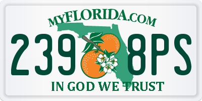 FL license plate 2398PS