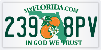 FL license plate 2398PV