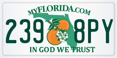 FL license plate 2398PY