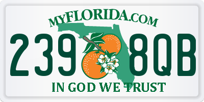 FL license plate 2398QB