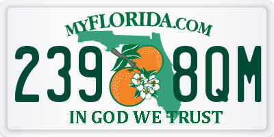 FL license plate 2398QM