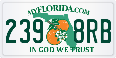 FL license plate 2398RB