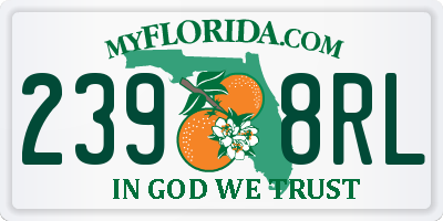 FL license plate 2398RL