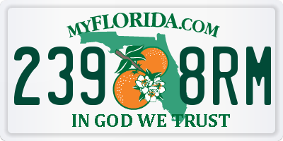 FL license plate 2398RM