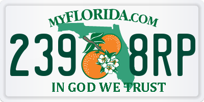 FL license plate 2398RP