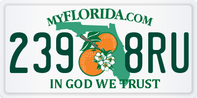 FL license plate 2398RU