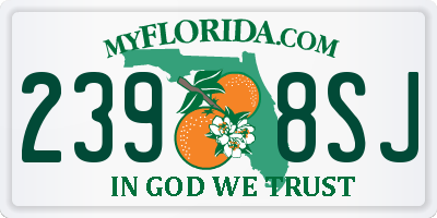 FL license plate 2398SJ