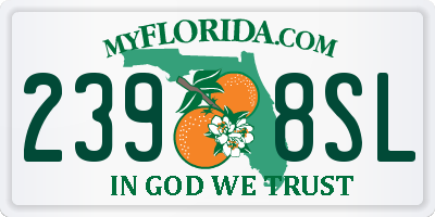FL license plate 2398SL
