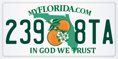 FL license plate 2398TA