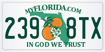 FL license plate 2398TX