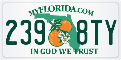 FL license plate 2398TY