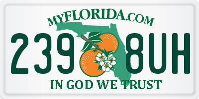 FL license plate 2398UH
