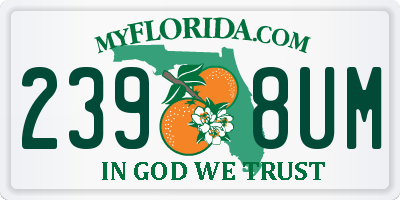 FL license plate 2398UM