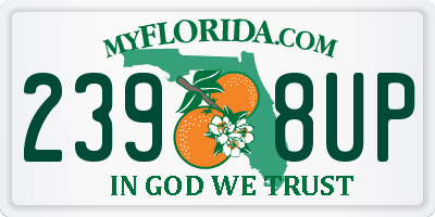 FL license plate 2398UP
