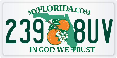 FL license plate 2398UV