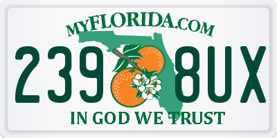 FL license plate 2398UX
