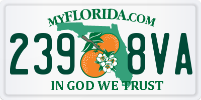 FL license plate 2398VA