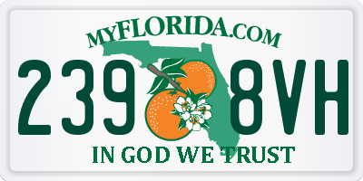 FL license plate 2398VH