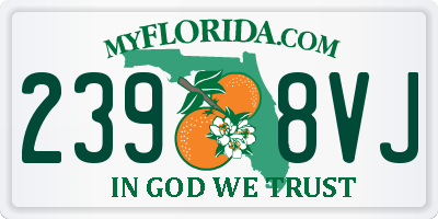 FL license plate 2398VJ