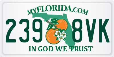 FL license plate 2398VK