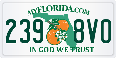 FL license plate 2398VO