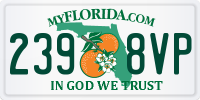 FL license plate 2398VP