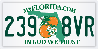 FL license plate 2398VR