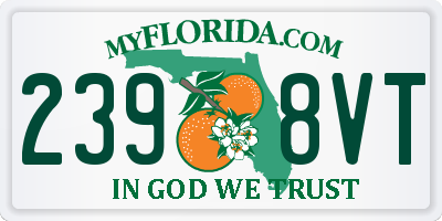 FL license plate 2398VT