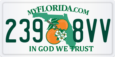 FL license plate 2398VV