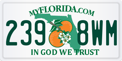 FL license plate 2398WM