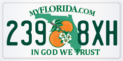 FL license plate 2398XH