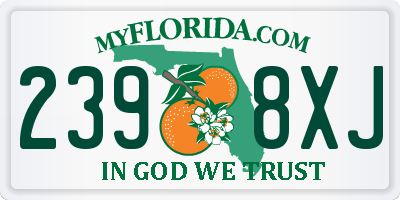 FL license plate 2398XJ