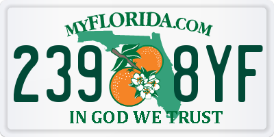 FL license plate 2398YF