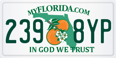 FL license plate 2398YP