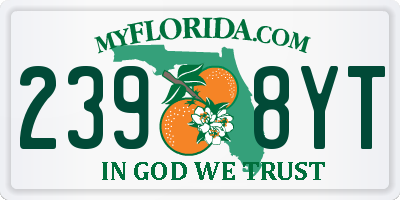 FL license plate 2398YT