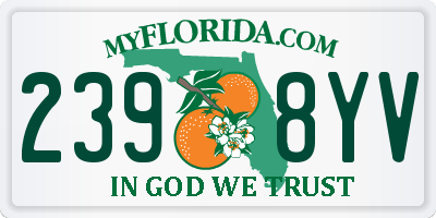 FL license plate 2398YV
